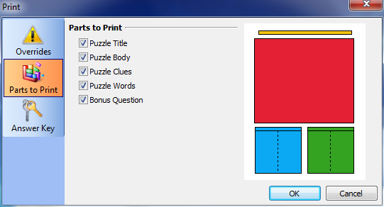 Puzzle Print Options